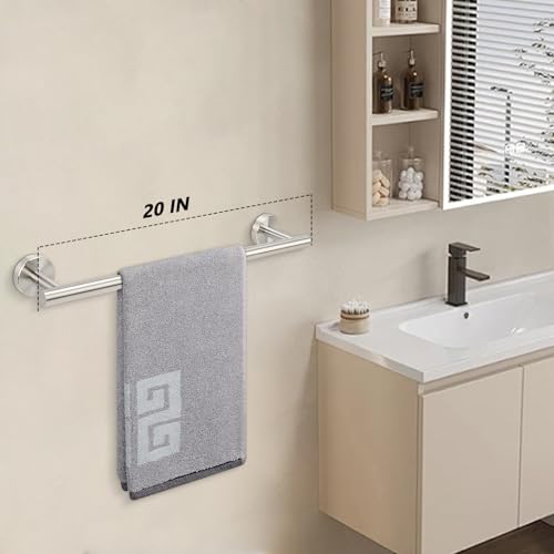 Bath Towel Bar (Brushed Nickel / 20 Inch)