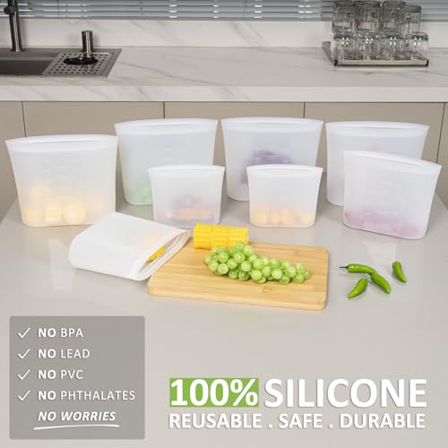 Reusable Storage Bag (Translucent | M+S+XS | 8 Pack)