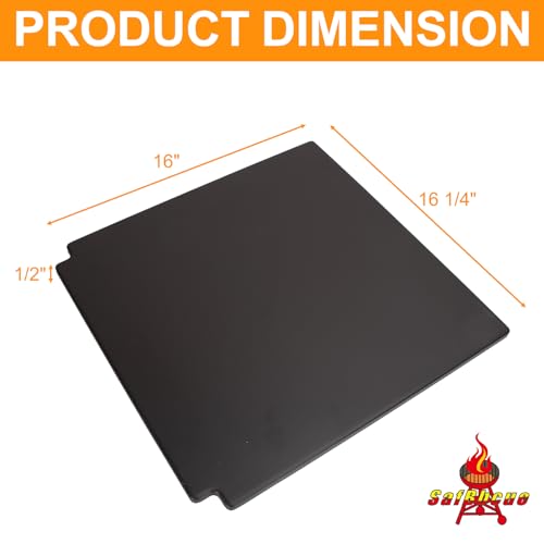 7671 Crafted Glazed Baking Stone for Weber Genesis (16.25"L x 16"W x 0.5"Th)