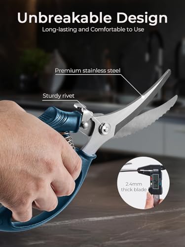 Poultry Shears (Navy Blue)