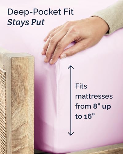 Twin XL 3 Piece Sheet Set (32 - Light Pink / Twin XL)