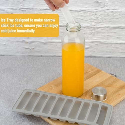 Glass Water Bottles with Stainless Steel Lids 24 oz