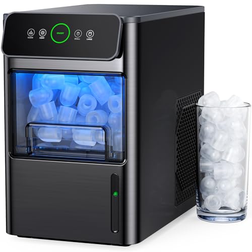 Portable Countertop Ice Maker (LED Black / 20 lbs)