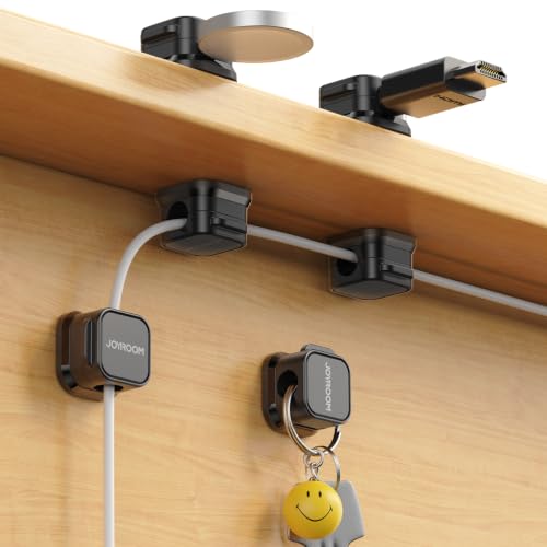 6 Pack Magnetic Cable Clips Cord Organizer Adhesive Wire Management (6-Pack)