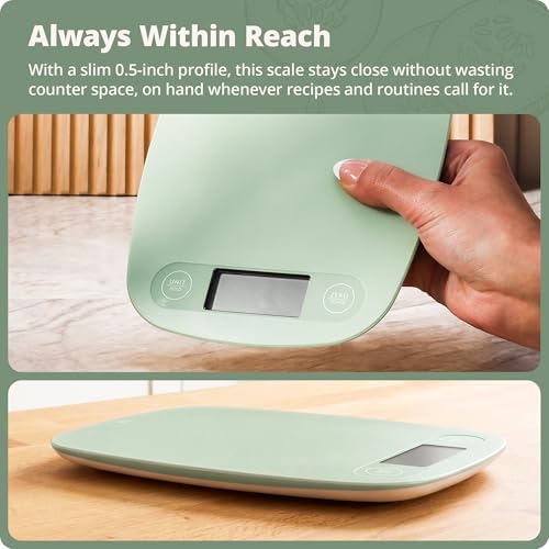 Food Scale Slim & Compact Build (Sage Green)