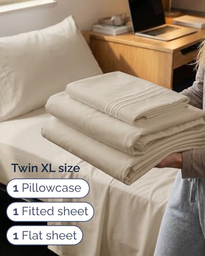 Twin XL 3 Piece Sheet Set (11 - Wheat / Twin XL)