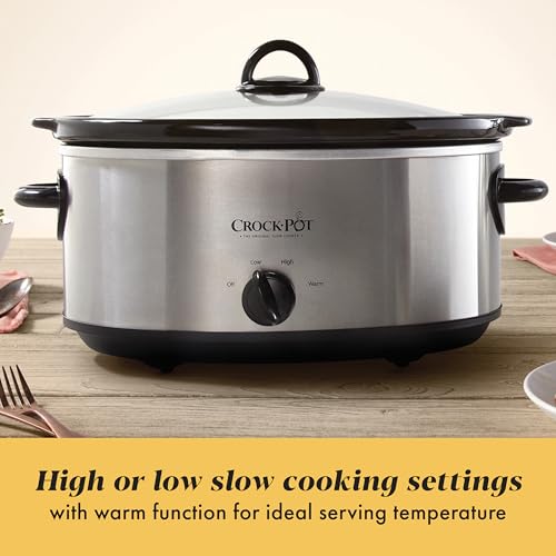 7 Quart Manual Slow Cooker (7-Quart / Stainless Steel)