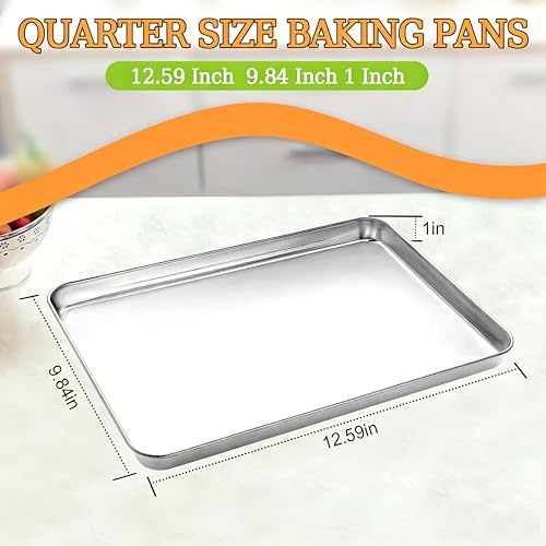 Stainless Steel Cookie Sheets for Baking (12 INCH)