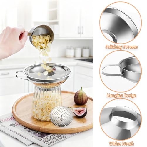 Canning Funnel with Strainer