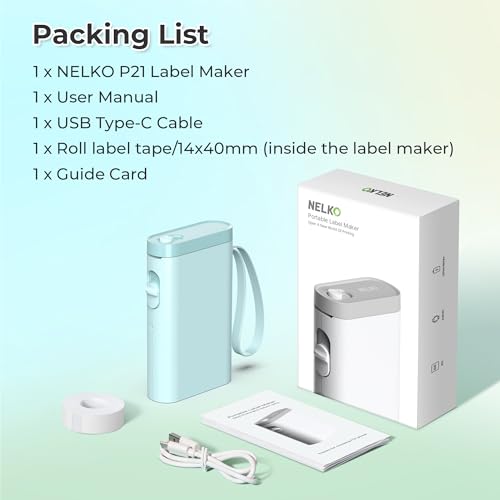 P21 Label Maker Machine with Tape