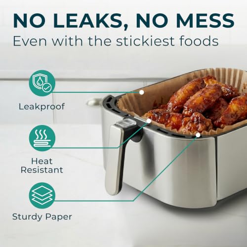 Cathy Yoder's XL Rectangle Air Fryer Liners (10 inch - Rectangle)