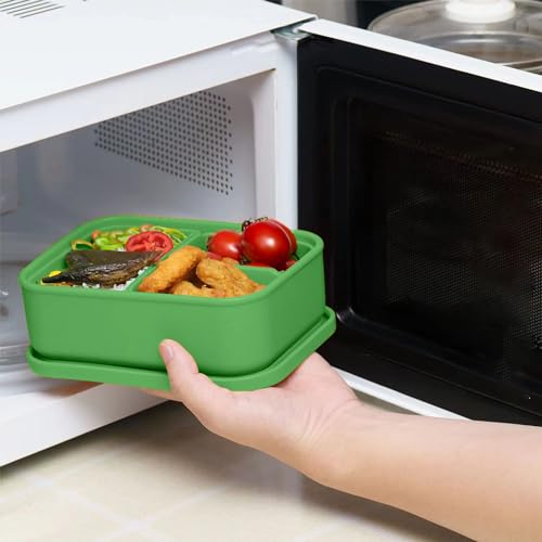 Platinum Silicone Bento Lunch Box Set of 2 (2 Count)