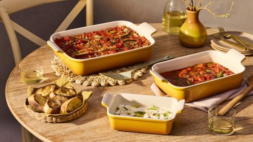 Stoneware Heritage Rectangular Baking Dish (3-Piece Dish Set / Nectar)