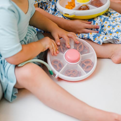 Kids Small Snack Spinner Flip Bundle with Hand Strap and Sticker Sheet (Macaron Blue / Small - Flip)