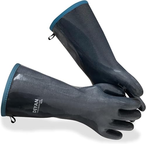 Silicone BBQ Grill Gloves (Black2 / 7/S)