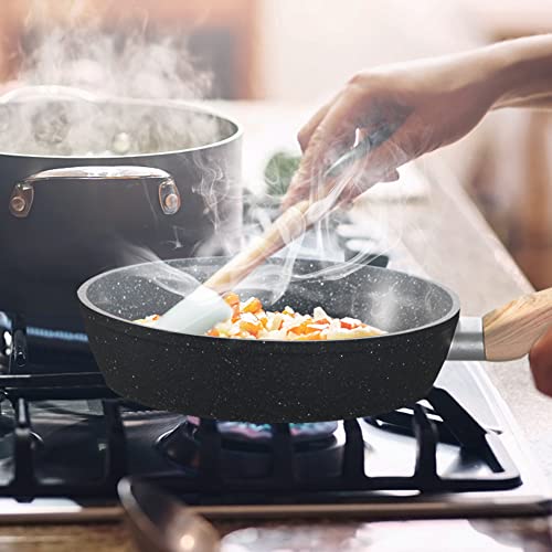 30 Piece Induction Pots and Pans Set (Gray / 30-piece)