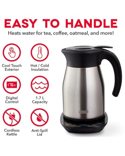 Insulated Electric Kettle (1.8 Quarts / Stainless Steel)
