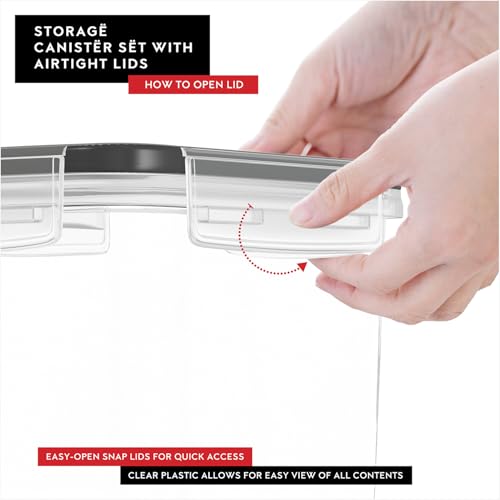 Set of 14 Airtight Food Storage Containers for Pantry Organization and Storage (14 Count)
