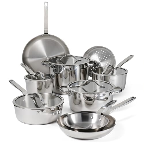Tempo Tri Ply Base Stainless Steel 14 (Cookware Set / 14-Piece)