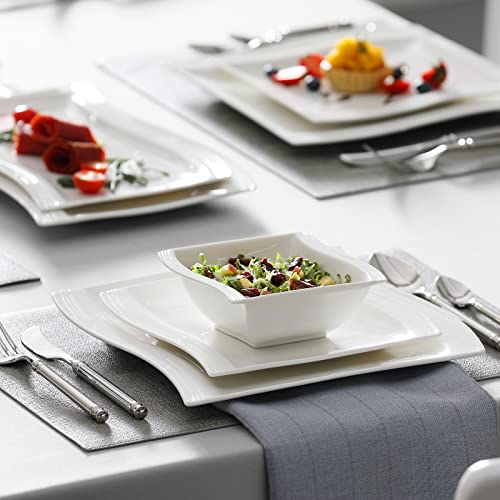 Plates and Bowls Sets (26 Piece(Service for 6) / Ivory White)