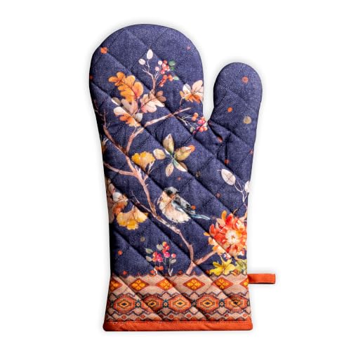 Maison d'Hermine Oven Gloves 100% Cotton Oven Mitt (020 - Kelim - Infinity / 7.5" x 13" (Oven Mitt))