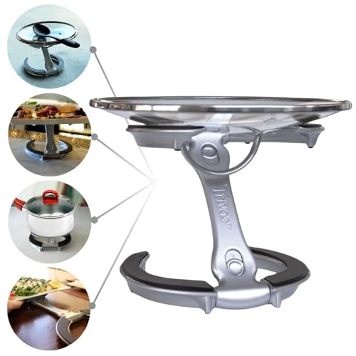 Pot Lid Holder While Cooking (Classic Black)