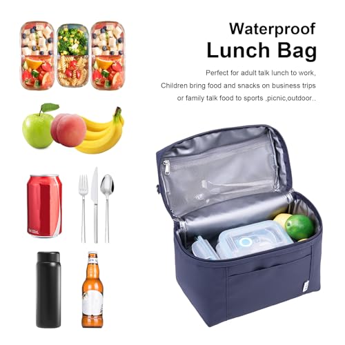 NOL 8L Insulated Lunch Bags for Women Cooler Bag Lightweight Nylon Waterproof Lunch Box For Work