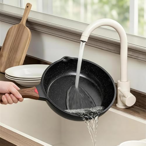 12PCS Nonstick Deep Frying Pan with Lid Cookware Set
