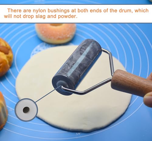 Rolling Pin For Cookies and Other Baking Cooking (Type 2 Black)