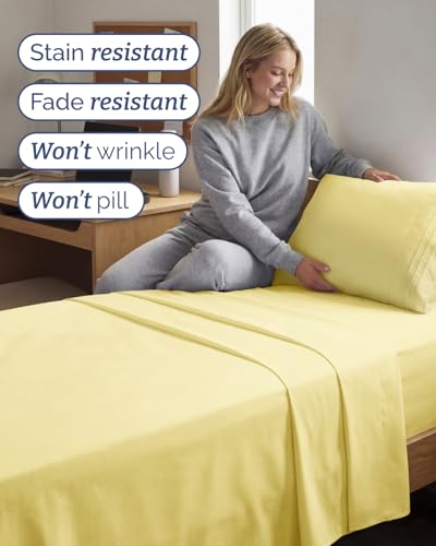 Twin XL 3 Piece Sheet Set (29 - Yellow / Twin XL)