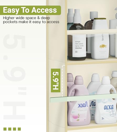 2 Pack Over the Door Organizer (2 Packs / Light Beige)