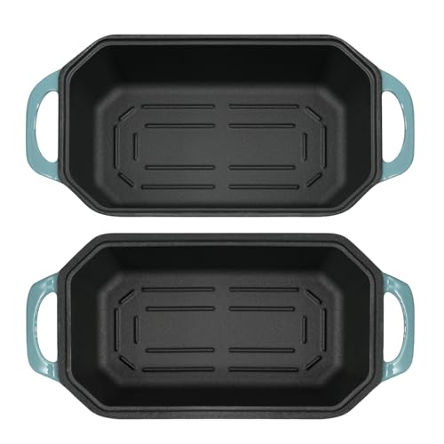Bread Pan Cast Iron Loaf Pan with Lid Bread Loaf Pan 8.5x4.5 Inch Loaf Pan Enameled Cast Iron Sourdough Loaf Pan