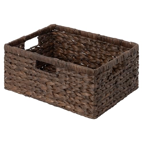 Large Wicker Baskets (Brown (Water Hyacinth) / 16½"L x 13"W x 7½"H)