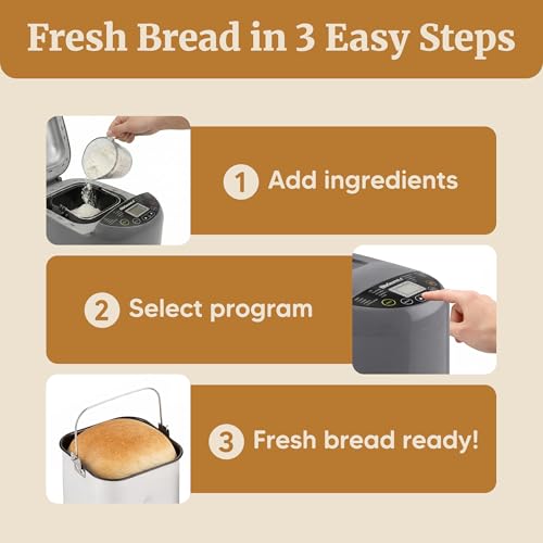 2 Lb Bread Maker (Steel Gray)