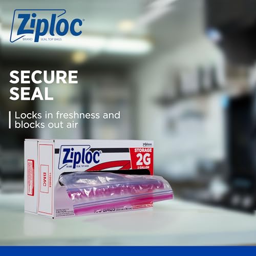 Ziploc Brand Food Storage 2 Gallon Bags (100 Count)