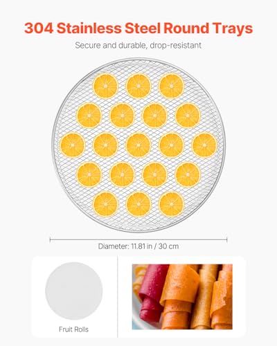 Food Dehydrator Machine (12-Trays/800W/Rotary)