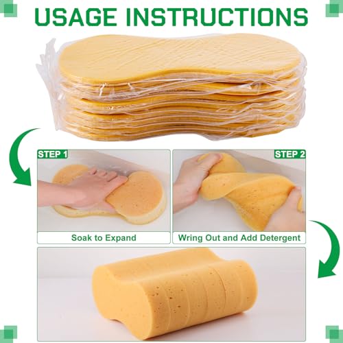24 Pack Car Wash Sponges Large Sponges Bulk Big All (24 Count)