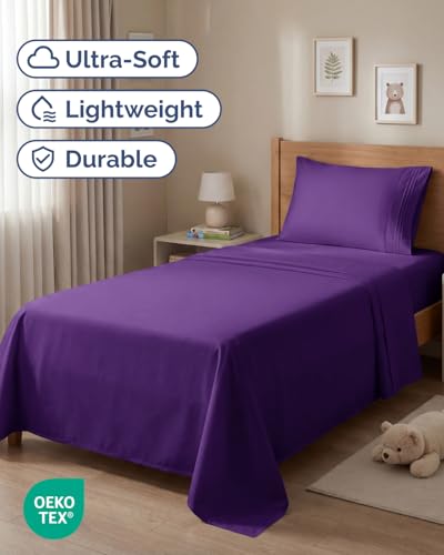 Twin Size 3 Piece Sheet Set (36 - Purple / Twin)