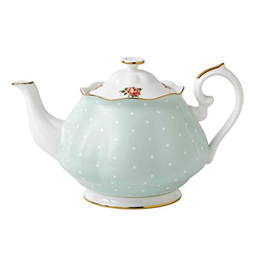New Country Roses Polka Rose Tea Set (3-Piece Set (Teapot, Sugar & Creamer))