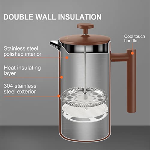 French Press Coffee Maker (Coffee / 34 oz)