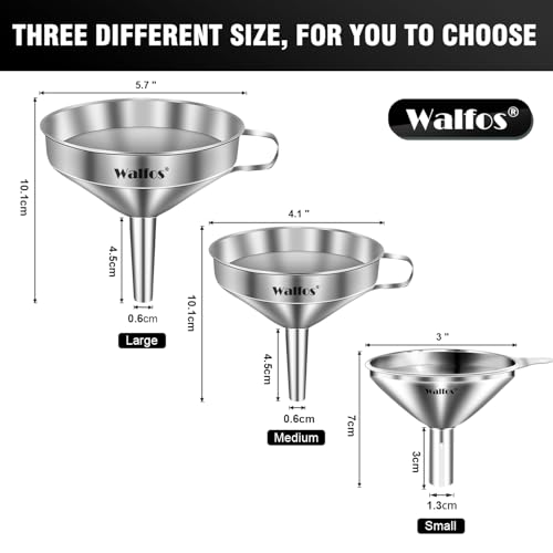 Stainless Steel Funnel (3 Count)