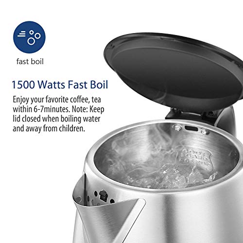 Comfee 1.7L Stainless Steel Electric Tea Kettle (Silver / stainless steel)