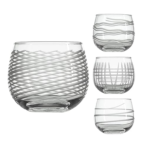 Symmetry Mixed Stemless Red Wine Tumbler 13 ounce (4 Count)