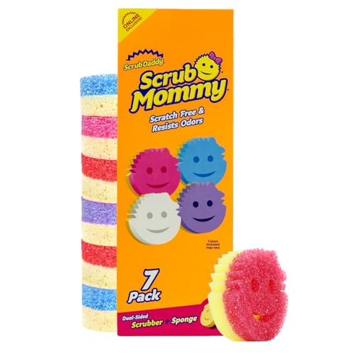 Scrub Mommy Kitchen Sponges for Dishes & Wiping Spills (7 Count)
