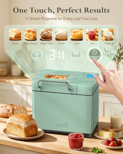 2.2LB Bread Maker (Kelly Green Stainless Steel)