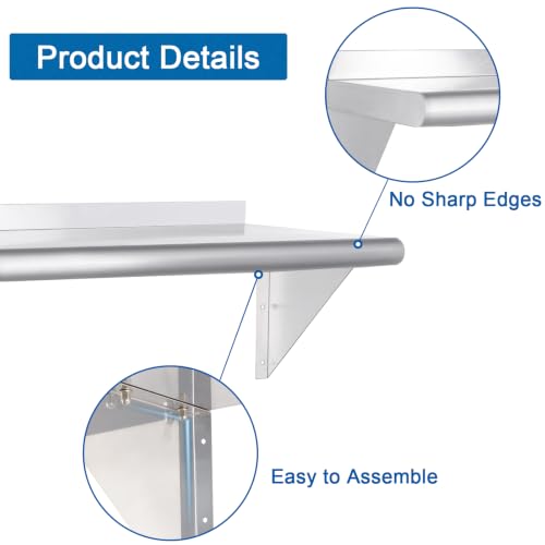 HARDURA Stainless Steel Shelf 14" x 24" (14"X24")