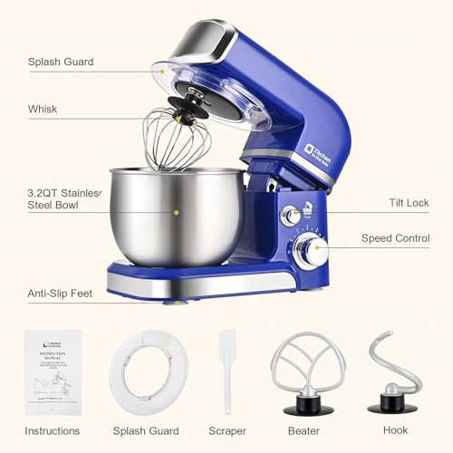Stand Mixer 3.2Qt Mini Electric Food Mixer