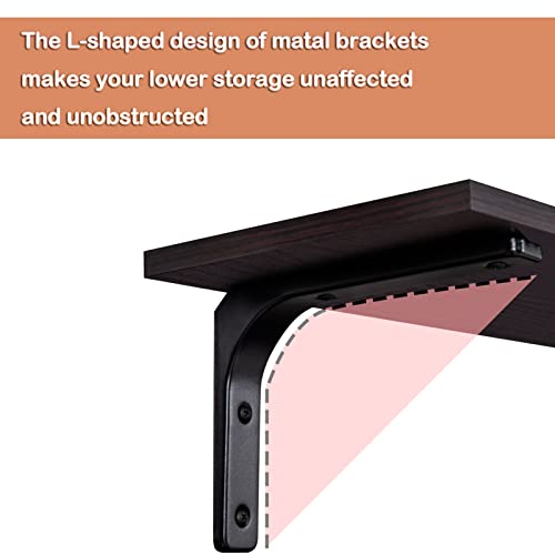 Long Wall Shelves (Espresso / 39.4 Inch)