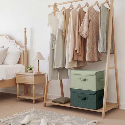 Memory Keepsake Storage Box (Sage Green&Dark Green / Large-2 Pack)