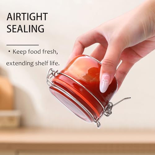5 oz Glass Jars with Lids (5 Ounce)